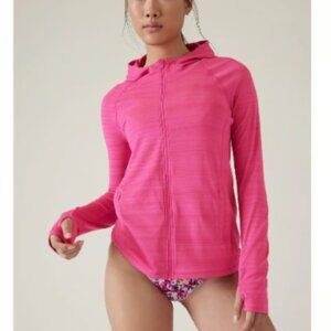ATHLETA Pacifica Illume UPF Relaxed Jacket - PINK - Large